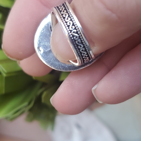 New Dendritic Opal 925 Silver Statement Ring. - Picture 14 of 16